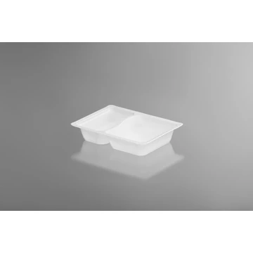 650 ml-es 60/40 arányban osztott PP doboz 650 ml-es 60/40 arányban osztott PP doboz
