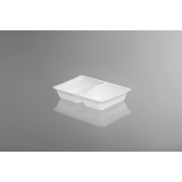 650 ml-es 50/50 arányban osztott PP doboz 650 ml-es 50/50 arányban osztott PP doboz