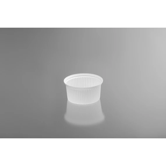 550 ml-es fehér műanyag tégely